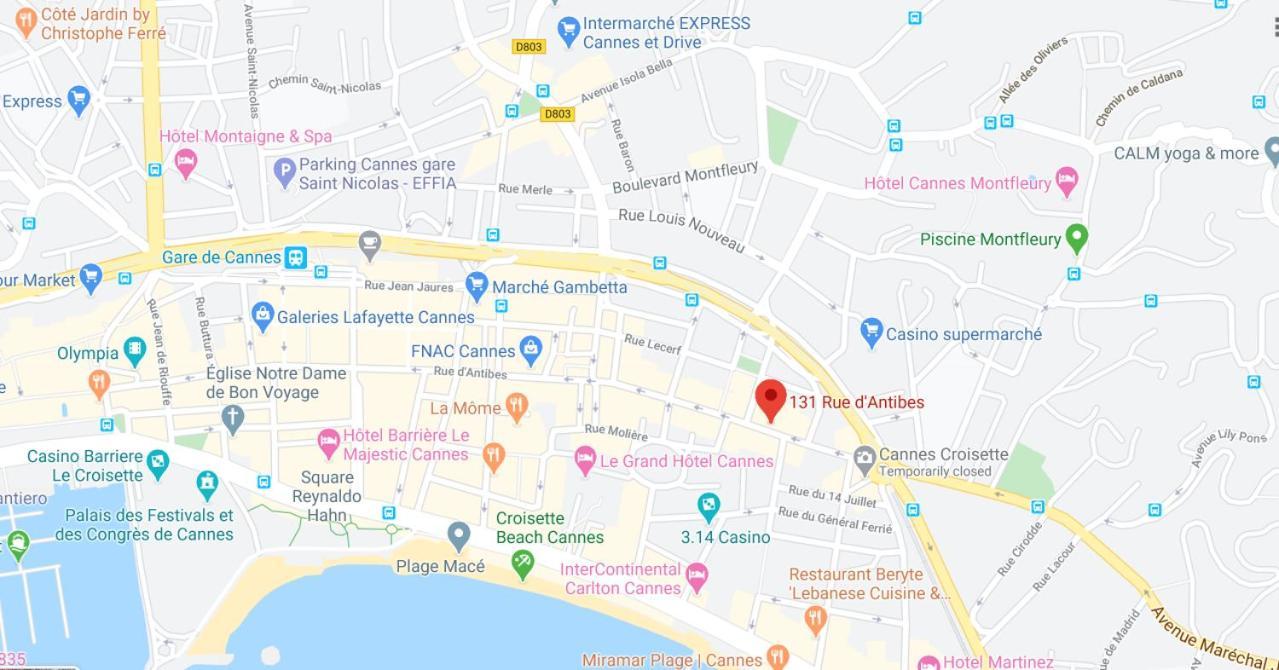 Le Merveilleux Avec 2 Chambres, Proche De La Croisette, Des Plages Et Du Palais Appartement
